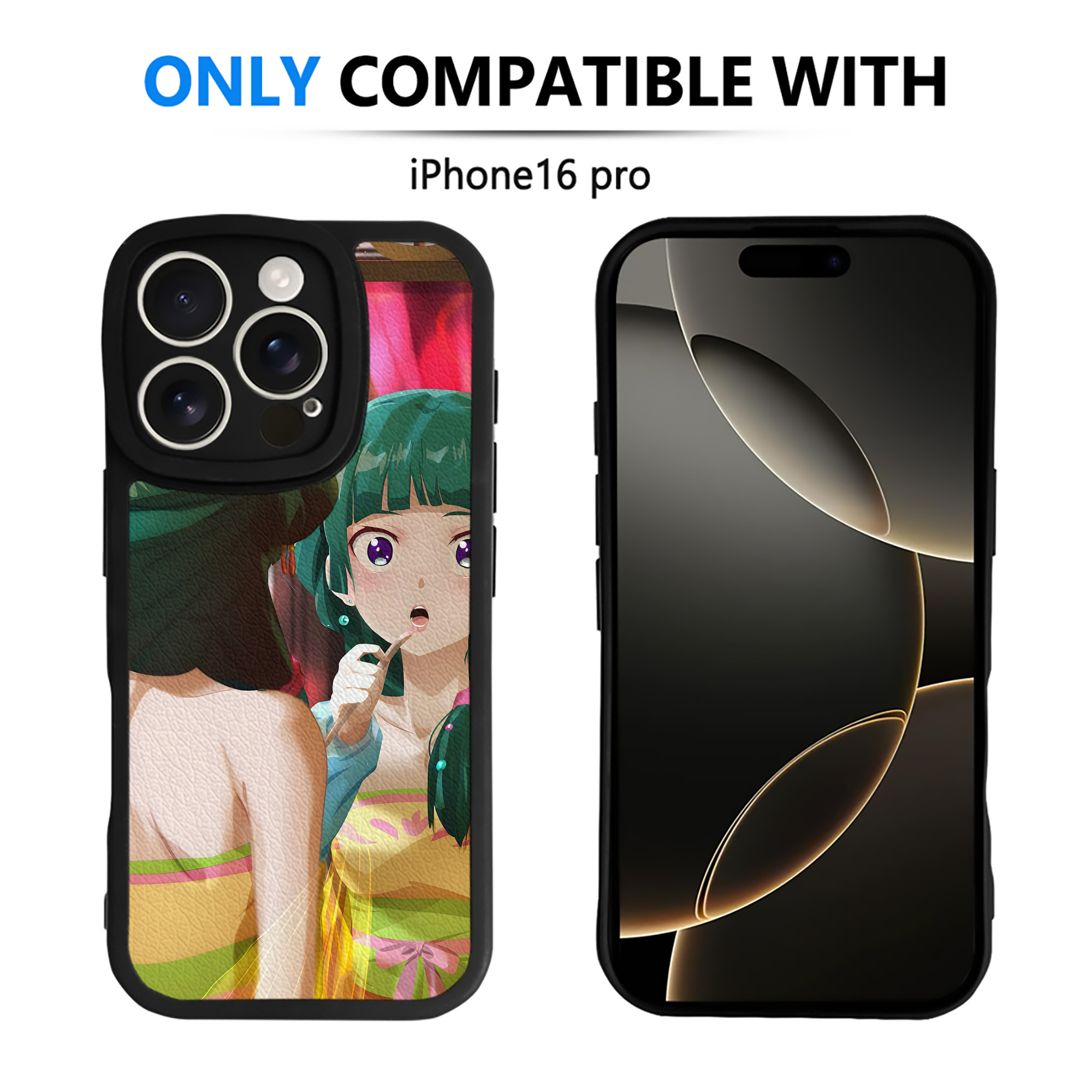 （画像用） 薬屋のひとりごと The Apothecary Diaries 【iPhone 16シリーズ対応】シリコンスマホケース（レザー調） 材質：シリコン